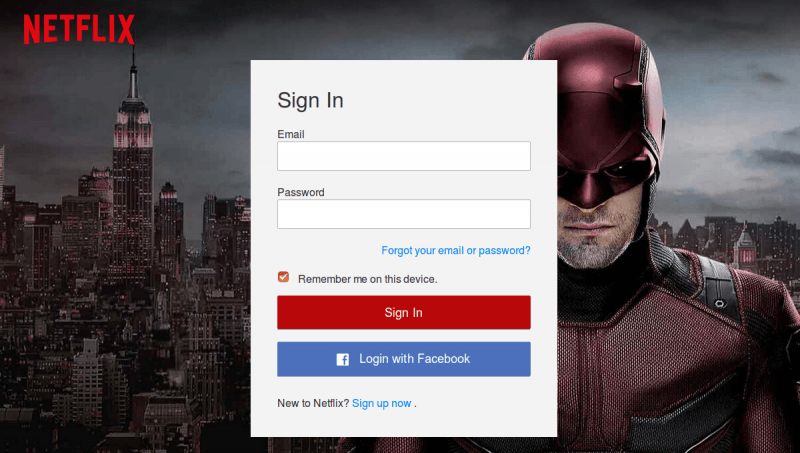 login netflix